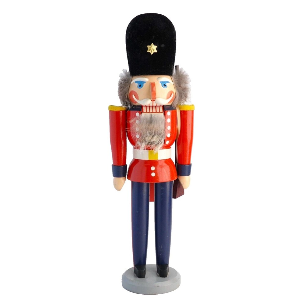Original Erzgebirge Expertic Wooden Nutcracker 16” Handcrafted Made In GDR
